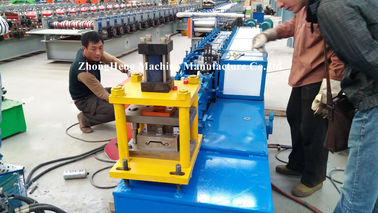 Κίνα Μπλε πόρτα παραθυρόφυλλων ρόλων μετάλλων που διαμορφώνει τη μηχανή με 4kw την υδραυλική κοπή εργοστάσιο