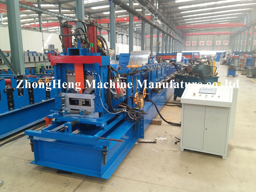 Steel Profile C Z Purlin Roll Forming Machine Hydraulic motor 80mm - 300mm width